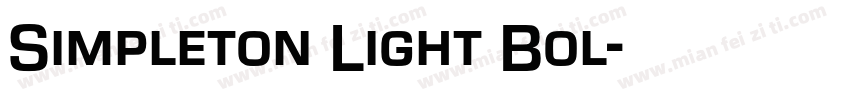 Simpleton Light Bol字体转换